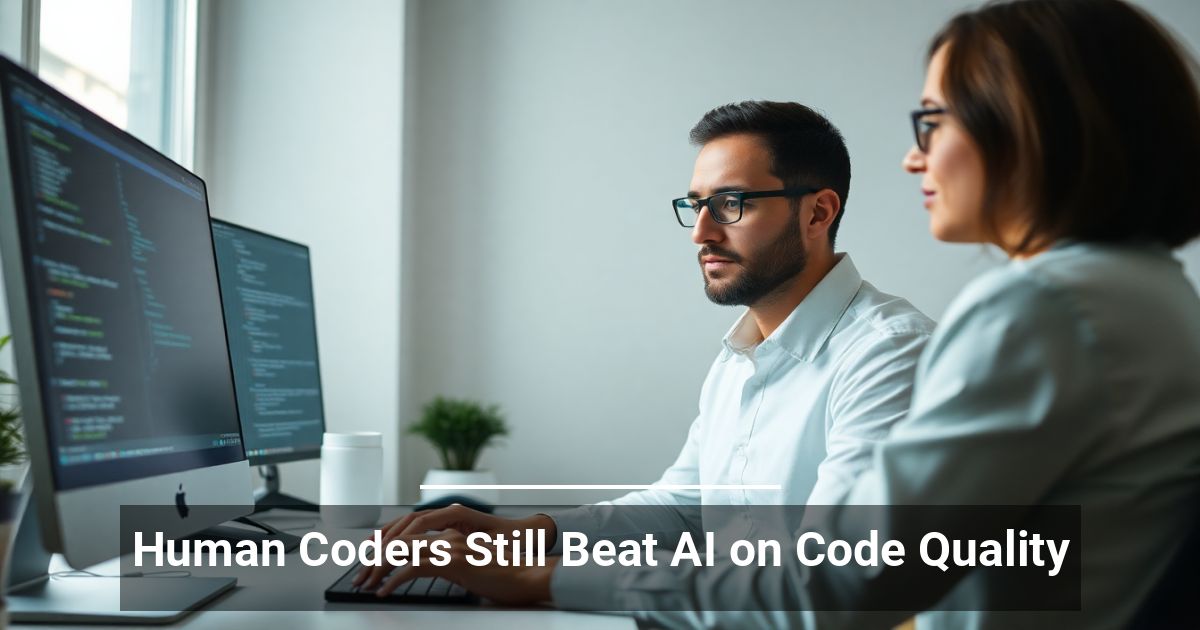 Human Coders Still Beat AI on Code Quality